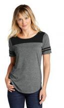 Sport-Tek ® Ladies PosiCharge ® Tri-Blend Wicking Fan Tee